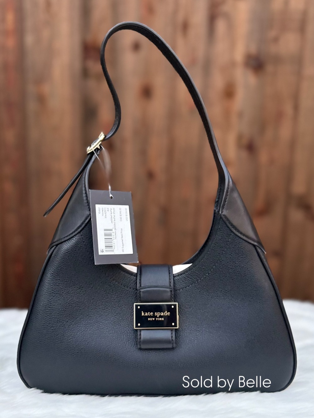 NWT Kate Spade Nouveau Small Black Leather Purse